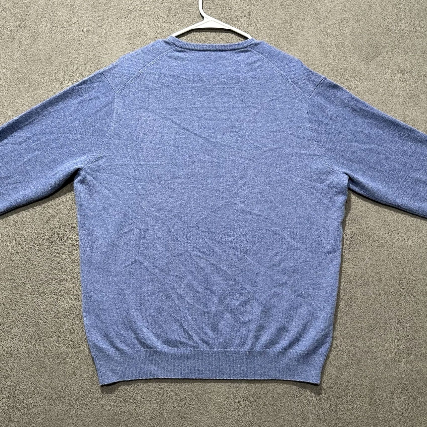 Peter Millar Peter Millar Crown Heritage Cashmere V-Neck Sweater Mens Large Blue Pullover Size US L / EU 52-54 / 3 - 2 Thumbnail