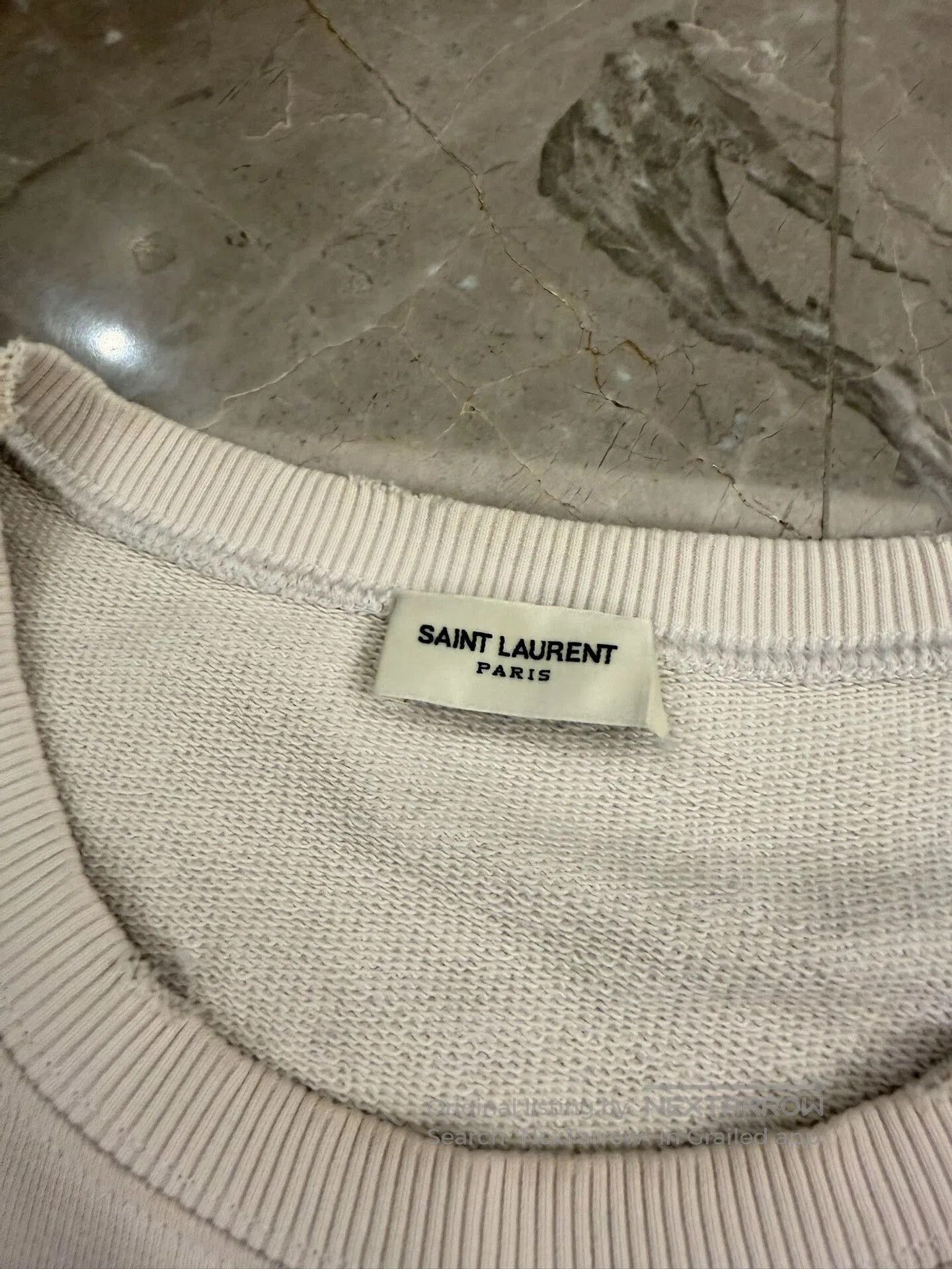 Saint Laurent Paris Saint Laurent White Robot Print Hoodie. Size US L / EU 52-54 / 3 - 5 Thumbnail