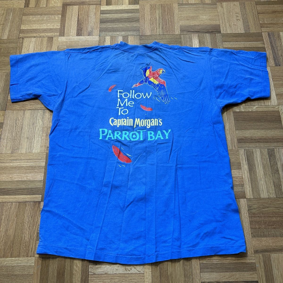 Fruit Of The Loom Vintage Captain Morgan’s Parrot Bay tee Size US XL / EU 56 / 4 - 2 Thumbnail