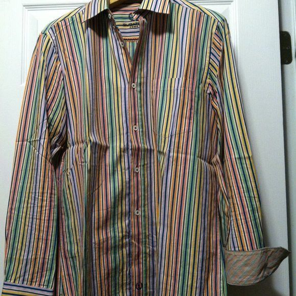 BUGATCHI BUGATCHI MENS PRE-OWNED COTTON CASUAL SHIRT SIZE: M Size US M / EU 48-50 / 2 - 4 Thumbnail