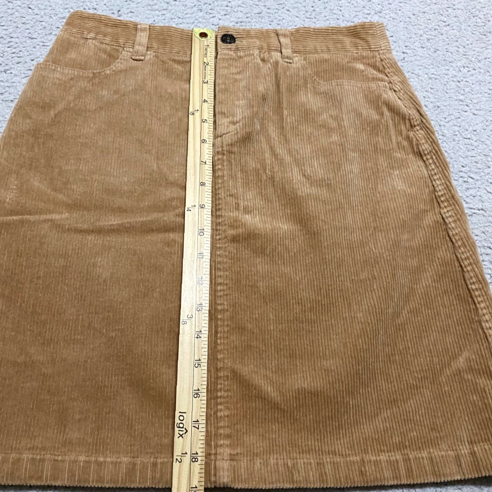 Brooks Brothers Brooks Brothers Skirt Womens 4 Brown Corduroy Straight Pencil Pockets Vintage?? Size 27" / US 4 / IT 40 - 3 Thumbnail