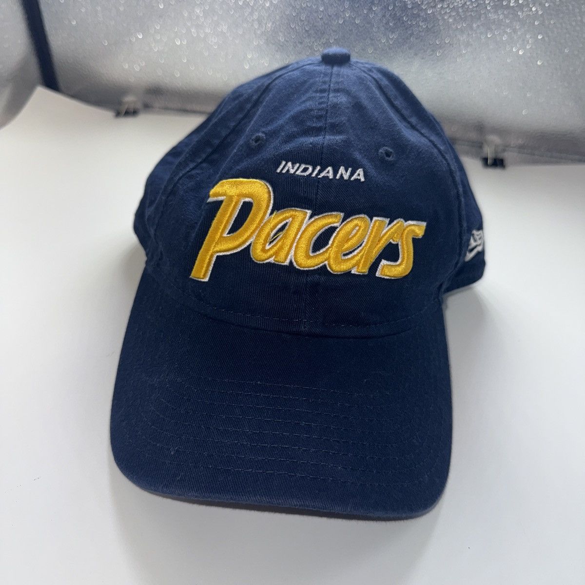 NBA × Vintage Navy and yellow Indiana Pacers nba snap back hat Size ONE SIZE - 1 Thumbnail