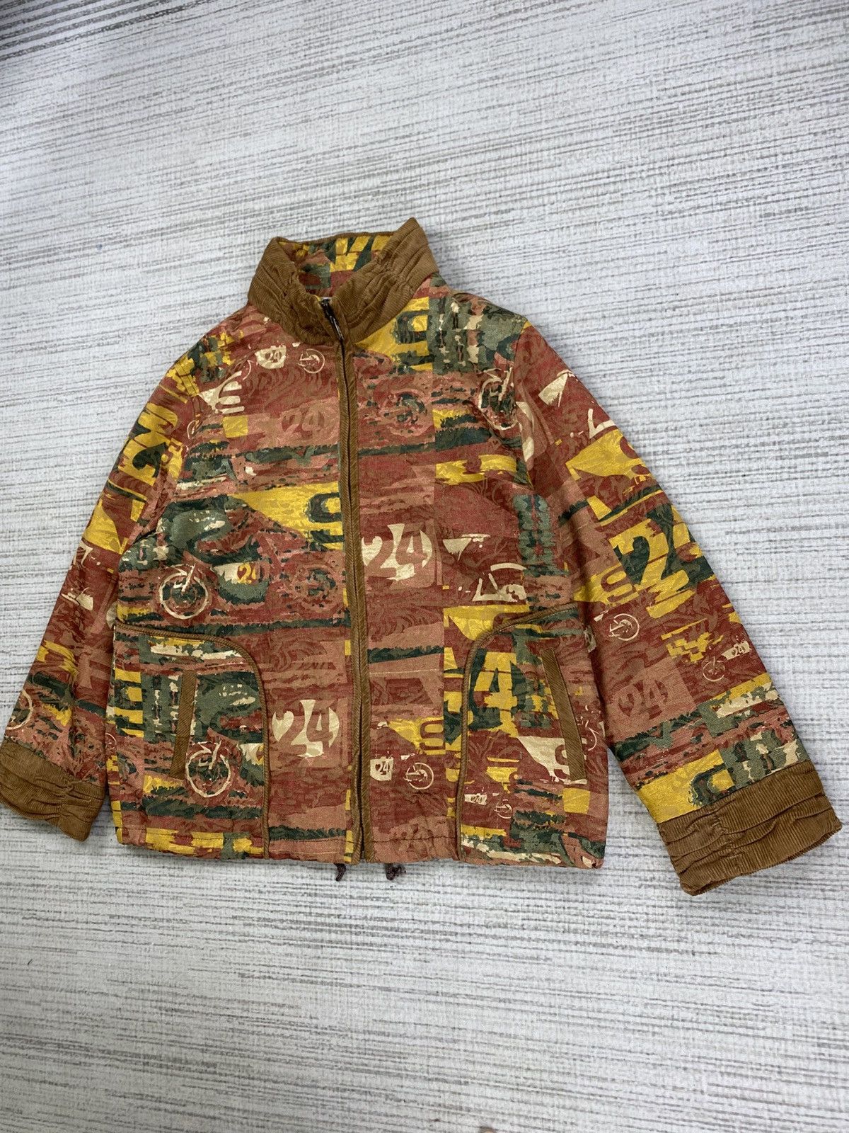 Japanese Brand Vintage QICAIBING Japan Art Kapital Style Full Print Jacket Size US M / EU 48-50 / 2 - 4 Thumbnail