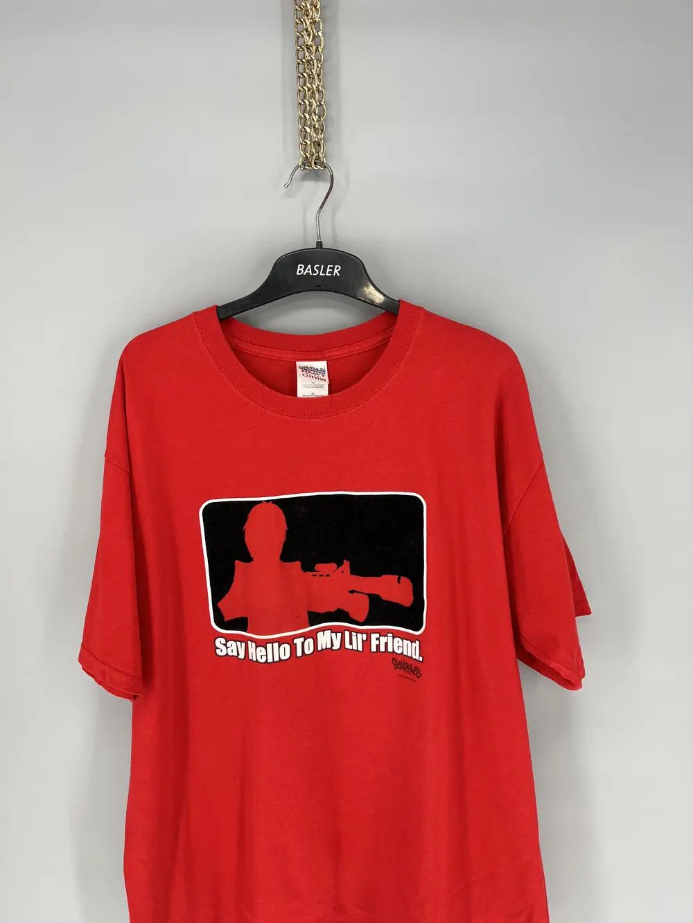 Band Tees × Vintage Vintage 90s Scarface Say Hello To My Lil’ Friend Streetwear Size US XL / EU 56 / 4 - 4 Thumbnail