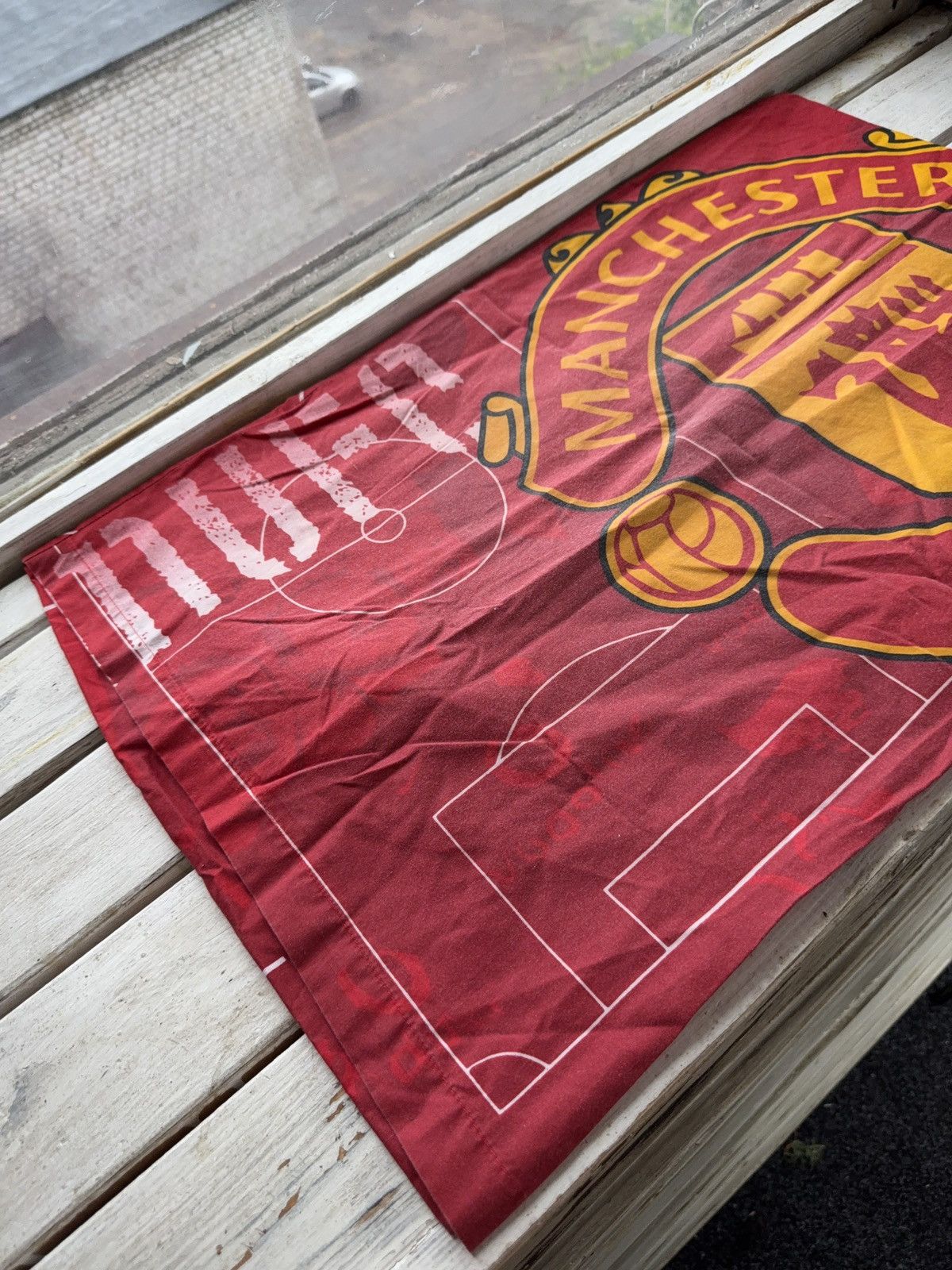 Other 90s Manchester United Pillow Cover Football Pitch Design Size ONE SIZE - 6 Thumbnail
