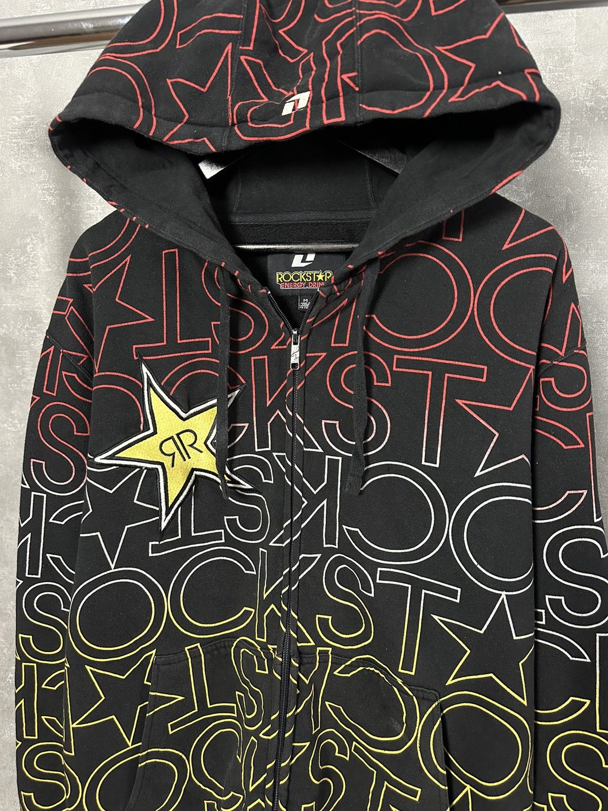 Rockstar Games × Vintage Rockstar Vintage Monogram Logo Full Zip Cotton Hoodie Size US L / EU 52-54 / 3 - 2 Thumbnail