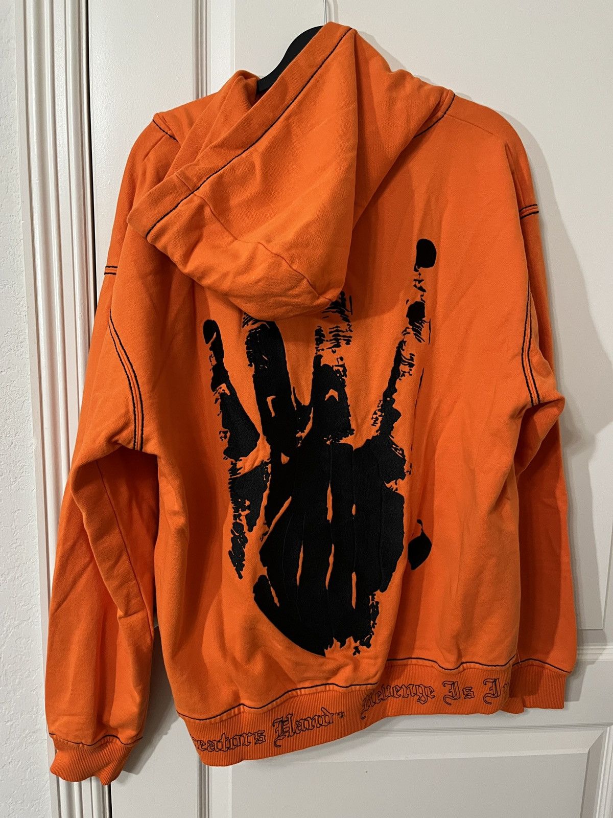 Revenge Revege Xxxtentacion Kill Contrast Zip Up Hoodie Orange Size US L / EU 52-54 / 3 - 11 Thumbnail