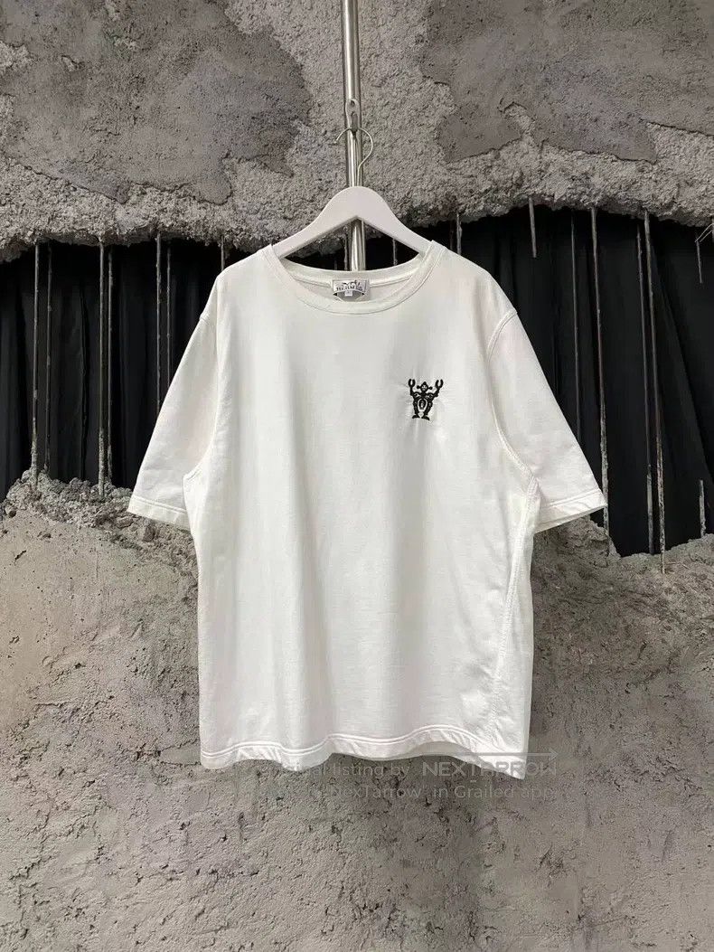 Hermes Hermes Embroidered Robot Short Sleeve Size L / US 10 / IT 46 - 1 Thumbnail