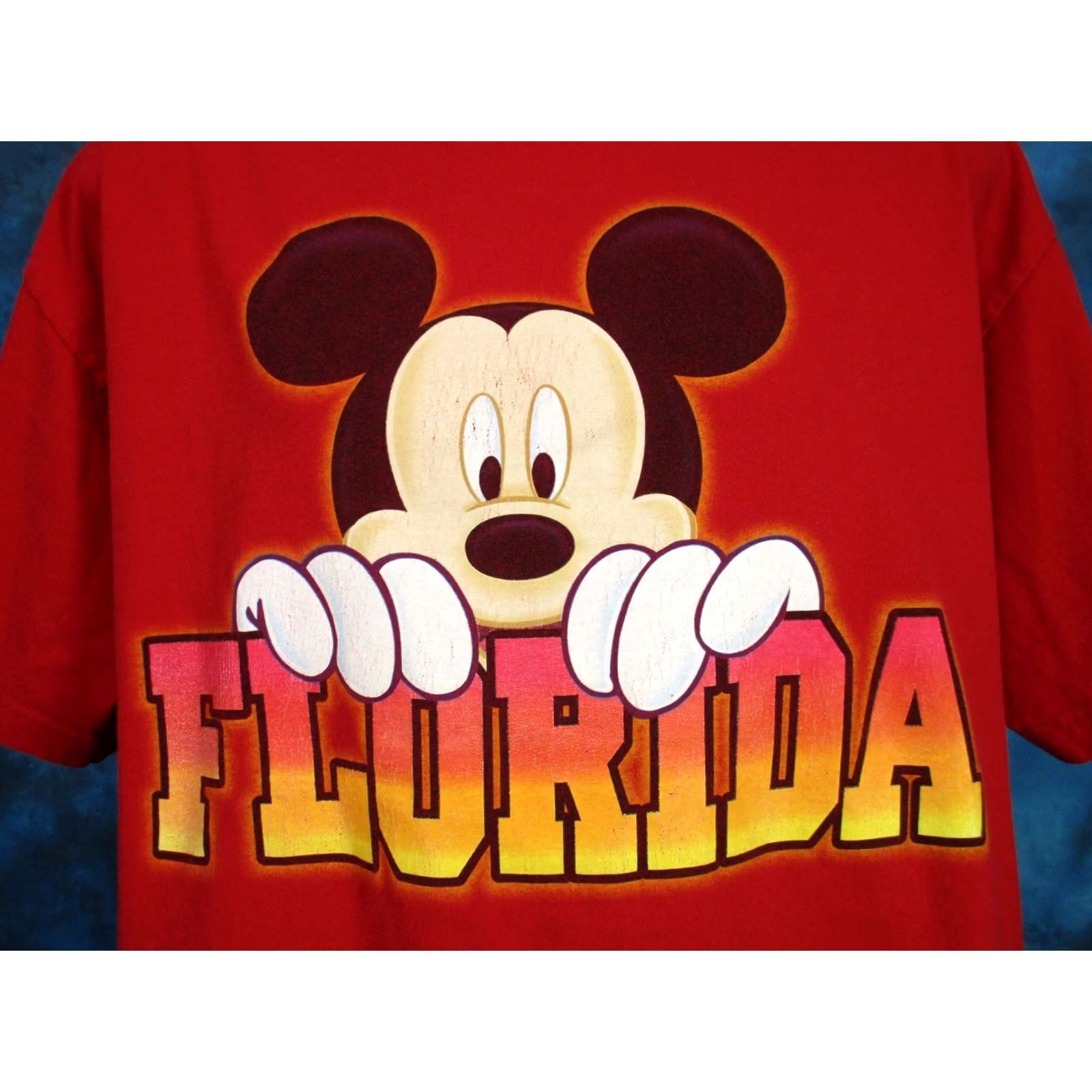 Disney VINTAGE MICKEY MOUSE T-Shirt XL Walt Disney surf beach soft 90s CARTOON Men Size US XL / EU 56 / 4 - 4 Thumbnail