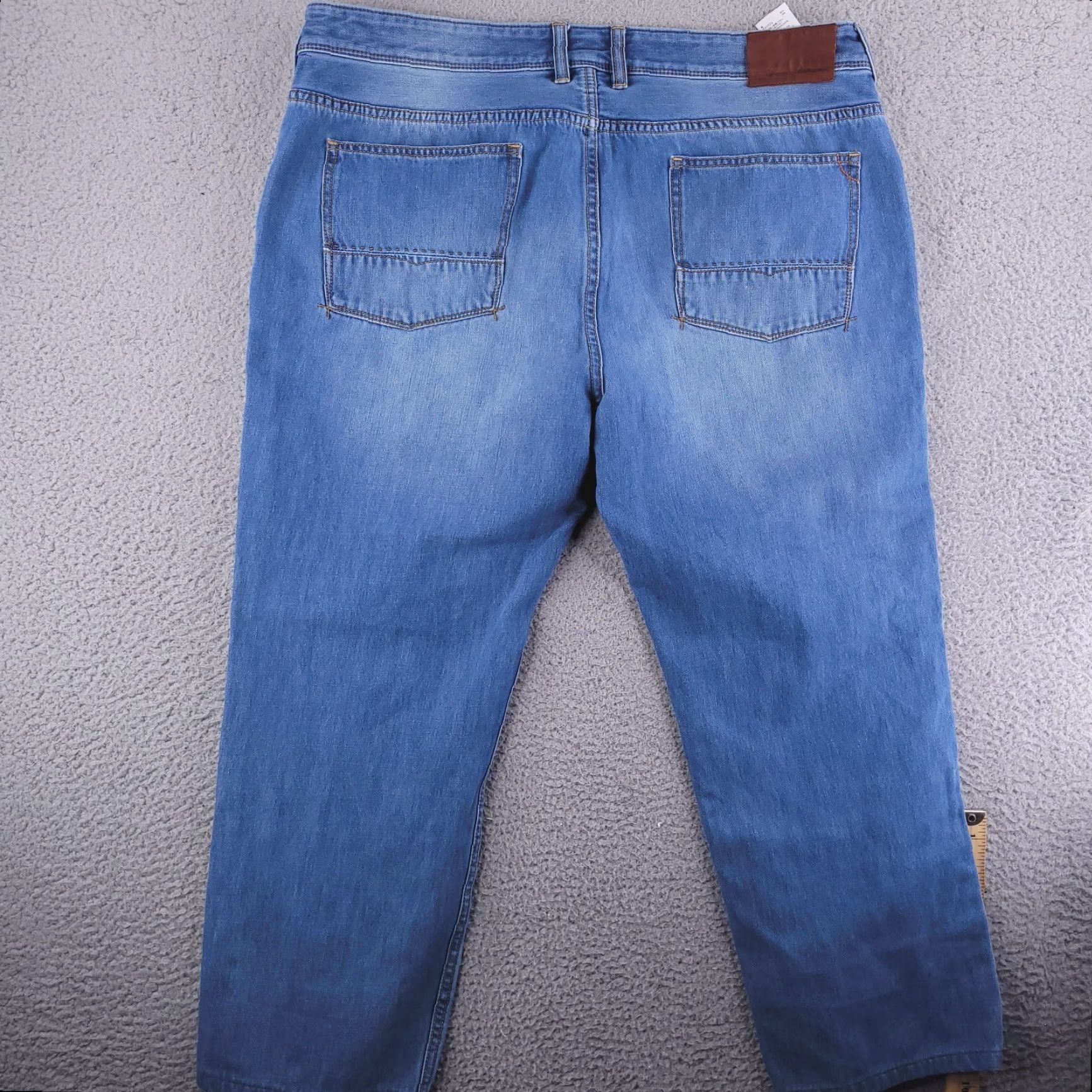 Tommy Bahama Tommy Bahama Jeans Mens 39x27 Blue Relaxed Straight Fit - Regular Size 39 Inseam 27 Color Blue Mens Jeans Straight Size US 39 - 7 Thumbnail