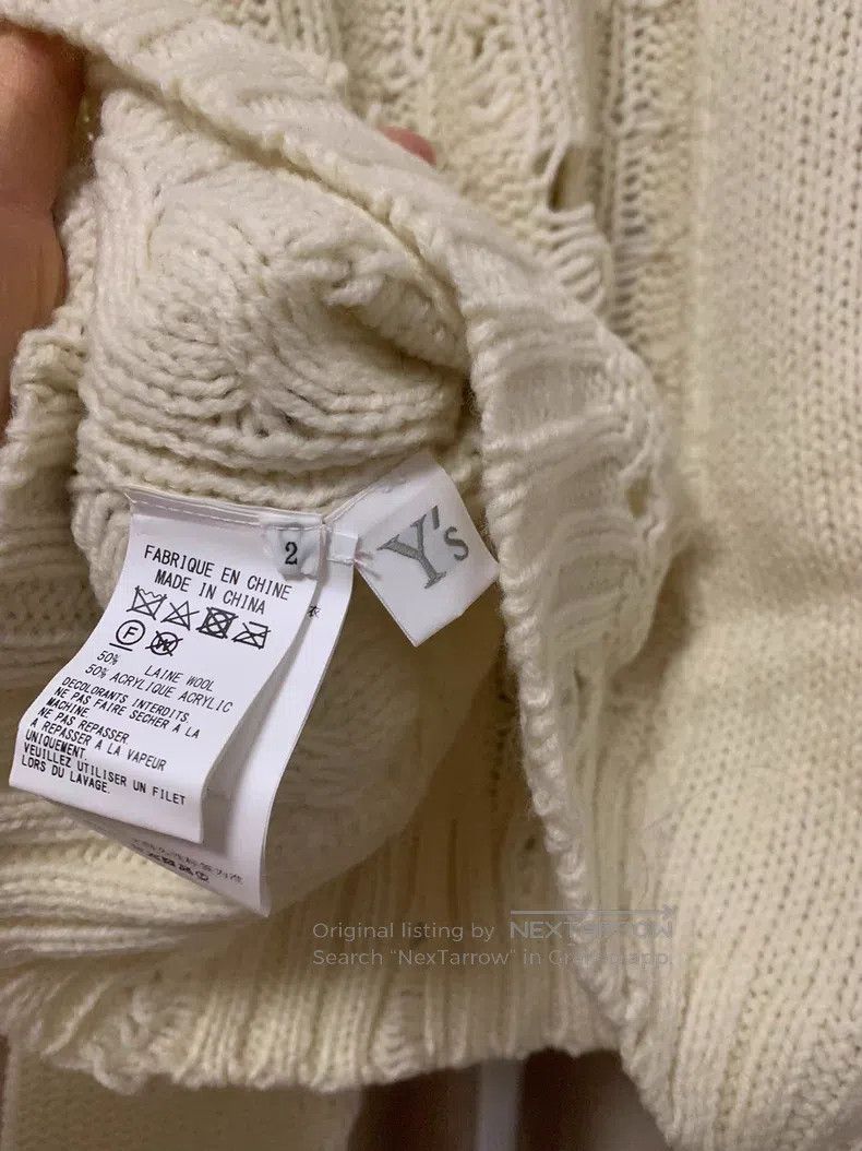 Yohji Yamamoto Yohji Yamamoto Beige Stretch Sweater Size XS / US 0-2 / IT 36-38 - 4 Thumbnail