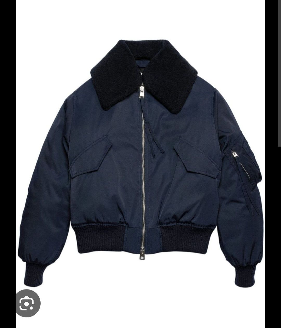 image of Ami Paris Bomber Jacket in Navy, Men's (Size Medium)