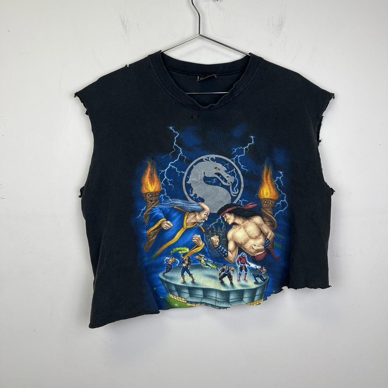 Vintage 1992 Vintage Mortal Kombat Live Tour Graphic Crop Top Size US L / EU 52-54 / 3 - 1 Thumbnail