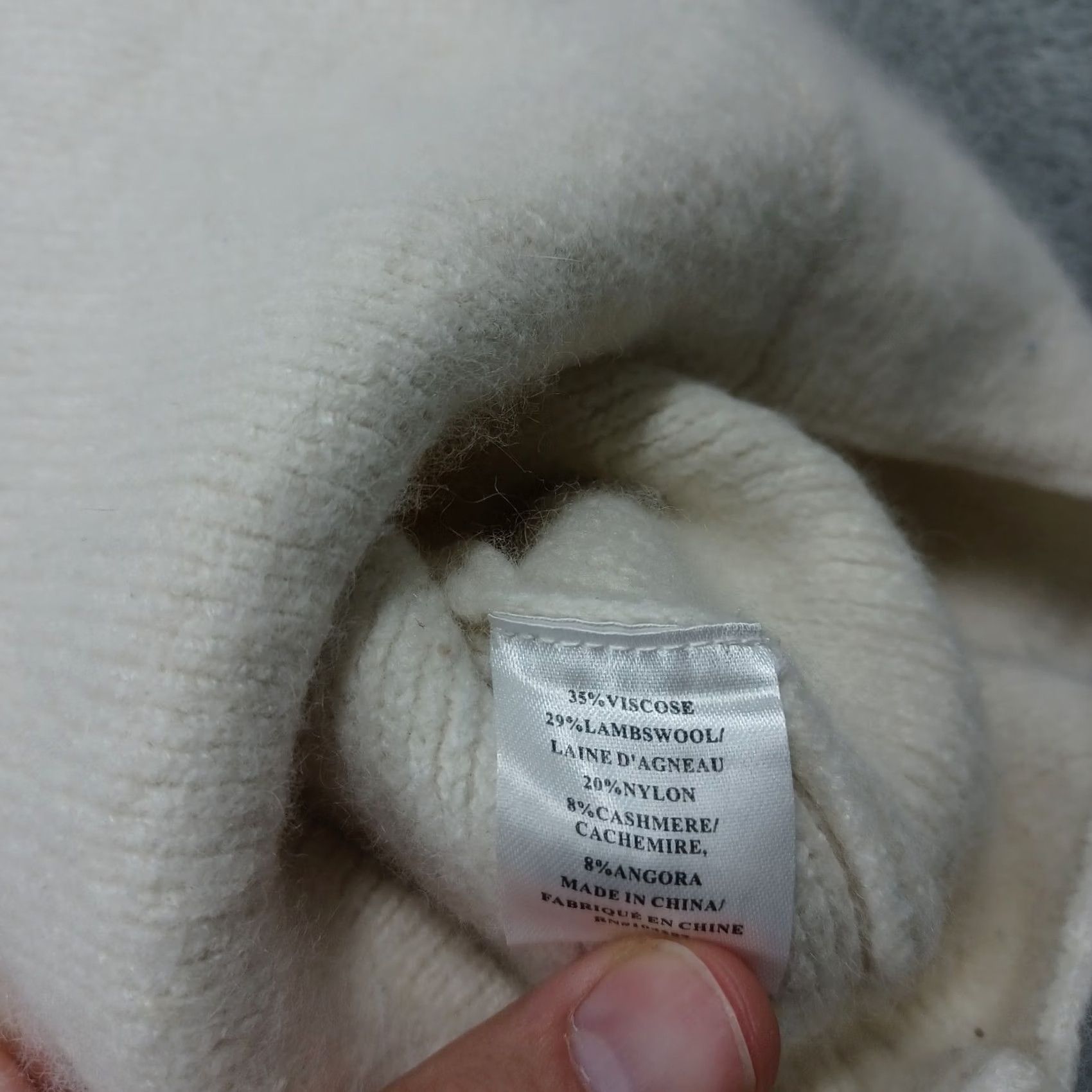 MILLY MILLY Sweater Shirt Womens Small White Wool Blend Pullover Size S / US 4 / IT 40 - 5 Thumbnail