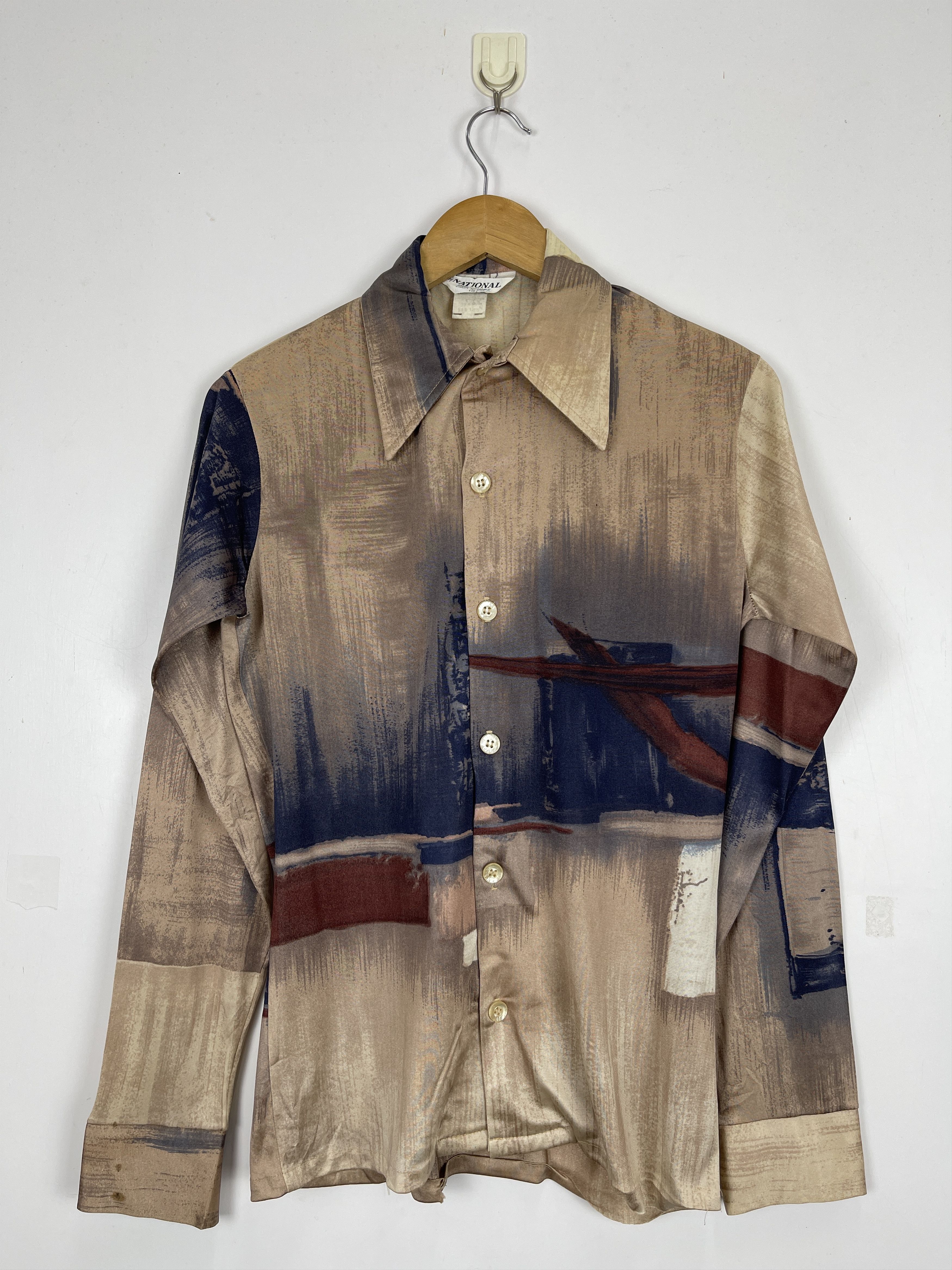 Japanese Brand Vintage Japanese Brand Pop Art Silk Shirt TA0388 Size US S / EU 44-46 / 1 - 1 Thumbnail