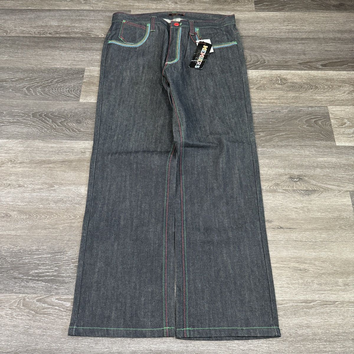 JNCO × Japanese Brand × Vintage Vintage Y2K members property baggy wide leg cybergoth jeans Size US 36 / EU 52 - 2 Thumbnail