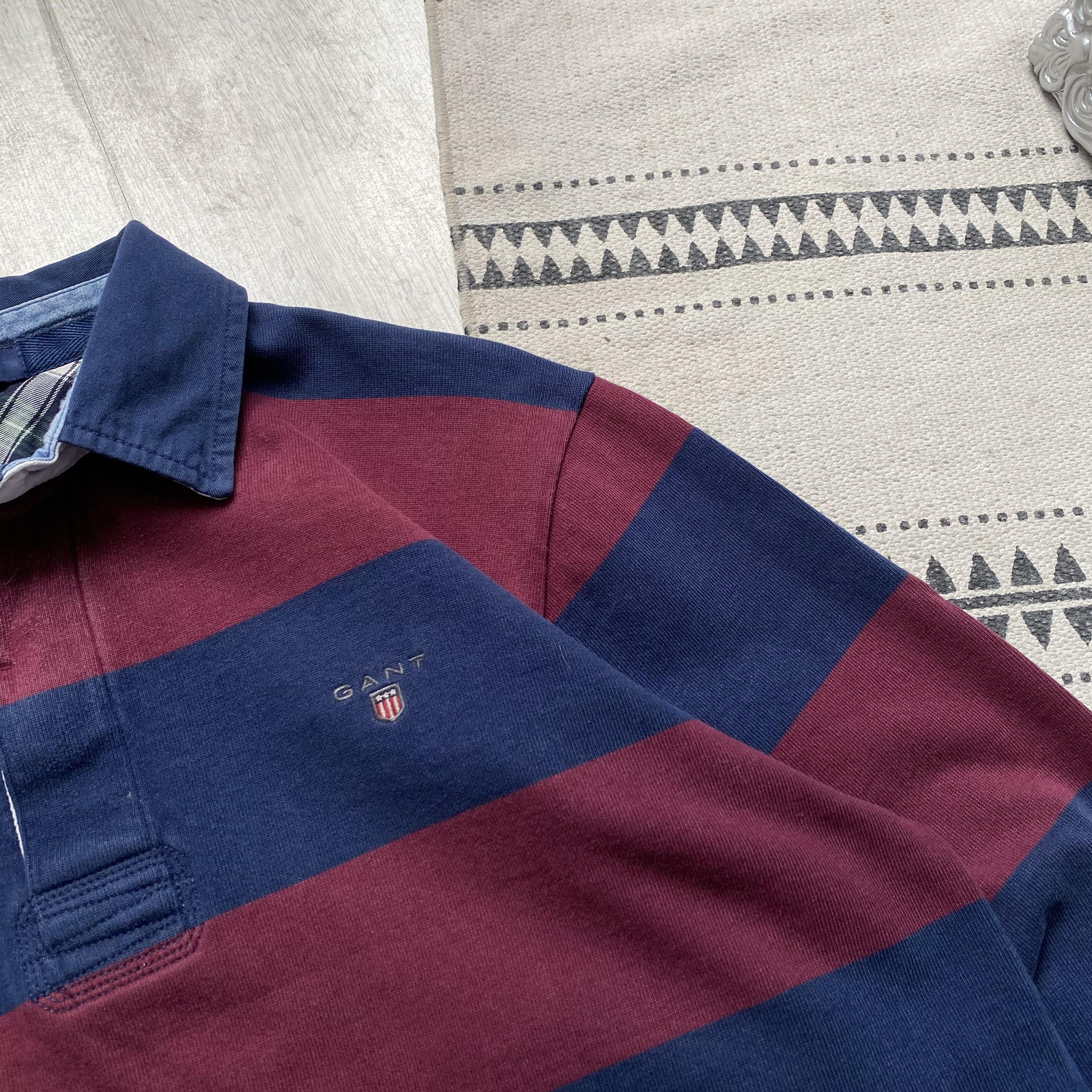 Gant Vintage Gant stripped rugby shirt Distressed Ralph Lauren Size US M / EU 48-50 / 2 - 4 Thumbnail