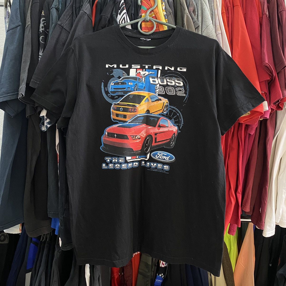 Vintage Vintage Ford Mustang Big Logo racing graphic tee Size US M / EU 48-50 / 2 - 1 Thumbnail