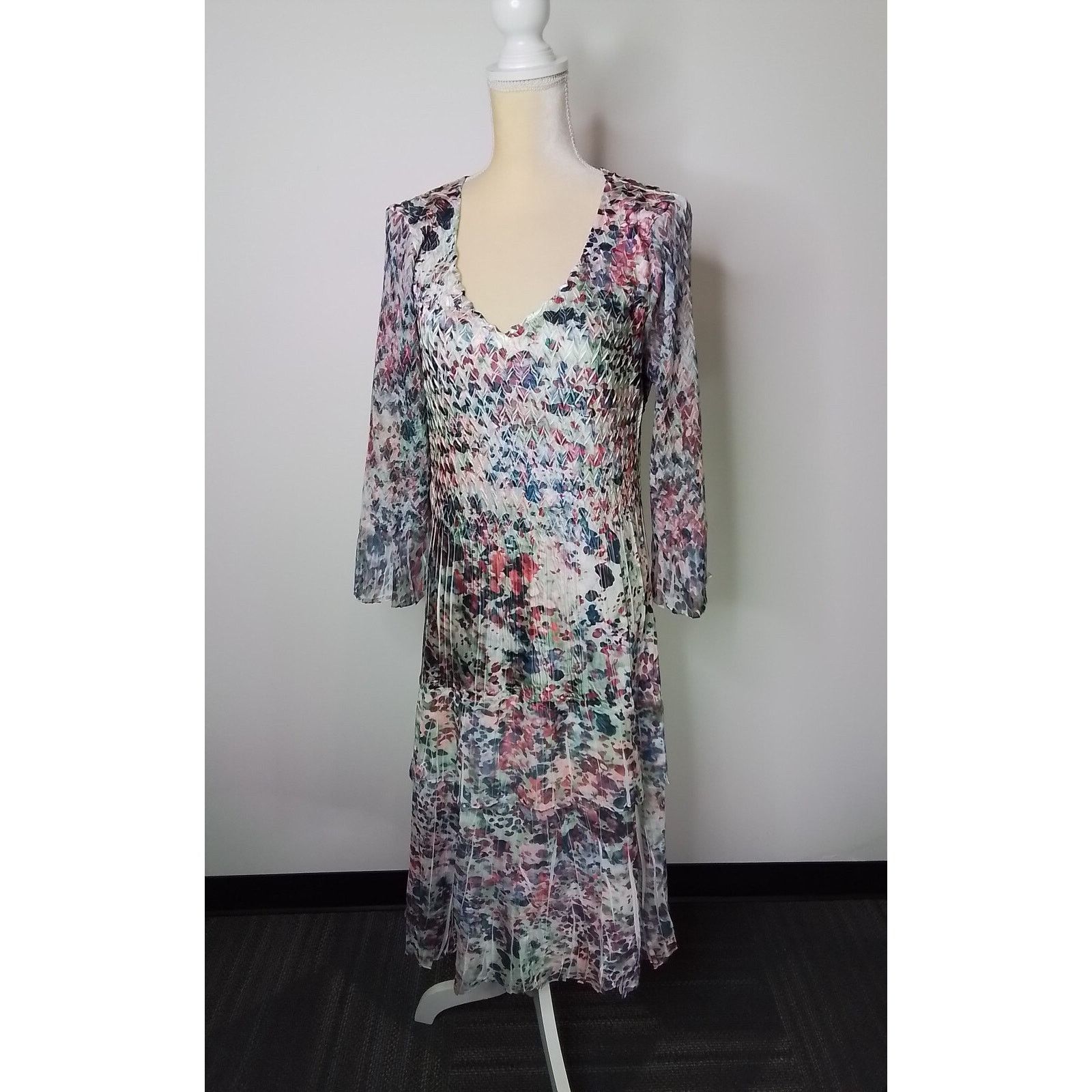 Other Komarov Dress Women's Floral Print Size M / US 6-8 / IT 42-44 - 2 Thumbnail