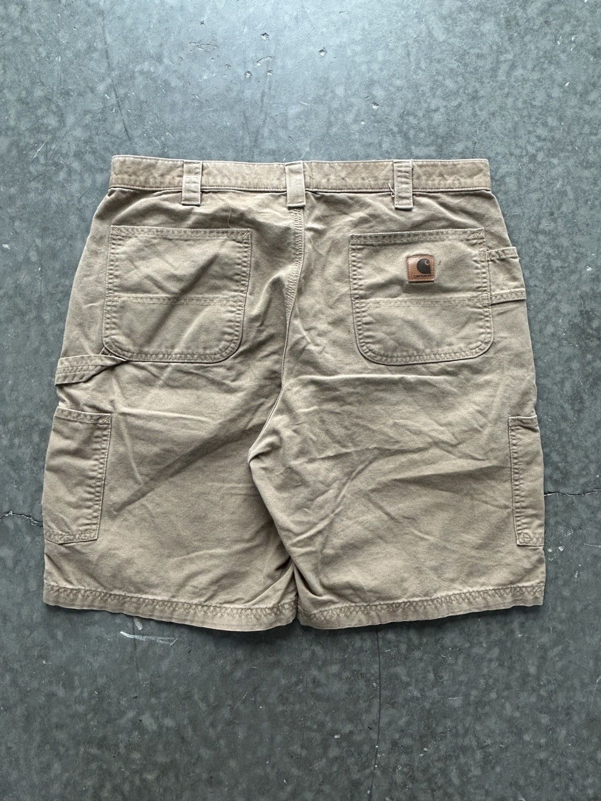 Carhartt Vintage Y2K Tan Carhartt Carpenter Shorts Size US 38 / EU 54 - 1 Thumbnail