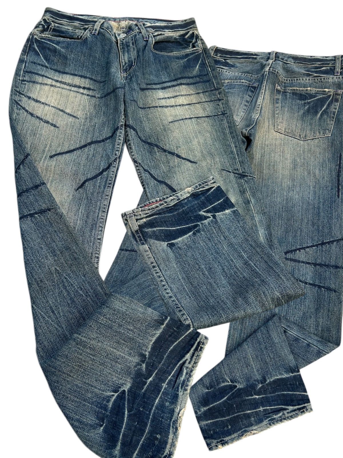 Kapital Vintage Takeo Kikuchi Japanese Distressed Denim Jeans Size US 32 / EU 48 - 1 Thumbnail