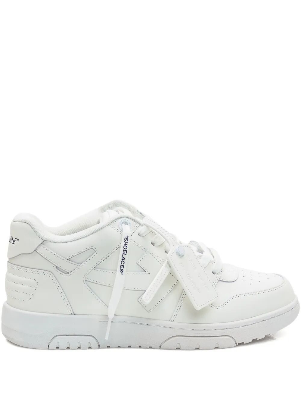 Off-White "M-OUT OF OFFICE" CALF LEATHER SNEAKERS Size US 12 / EU 45 - 1 Thumbnail