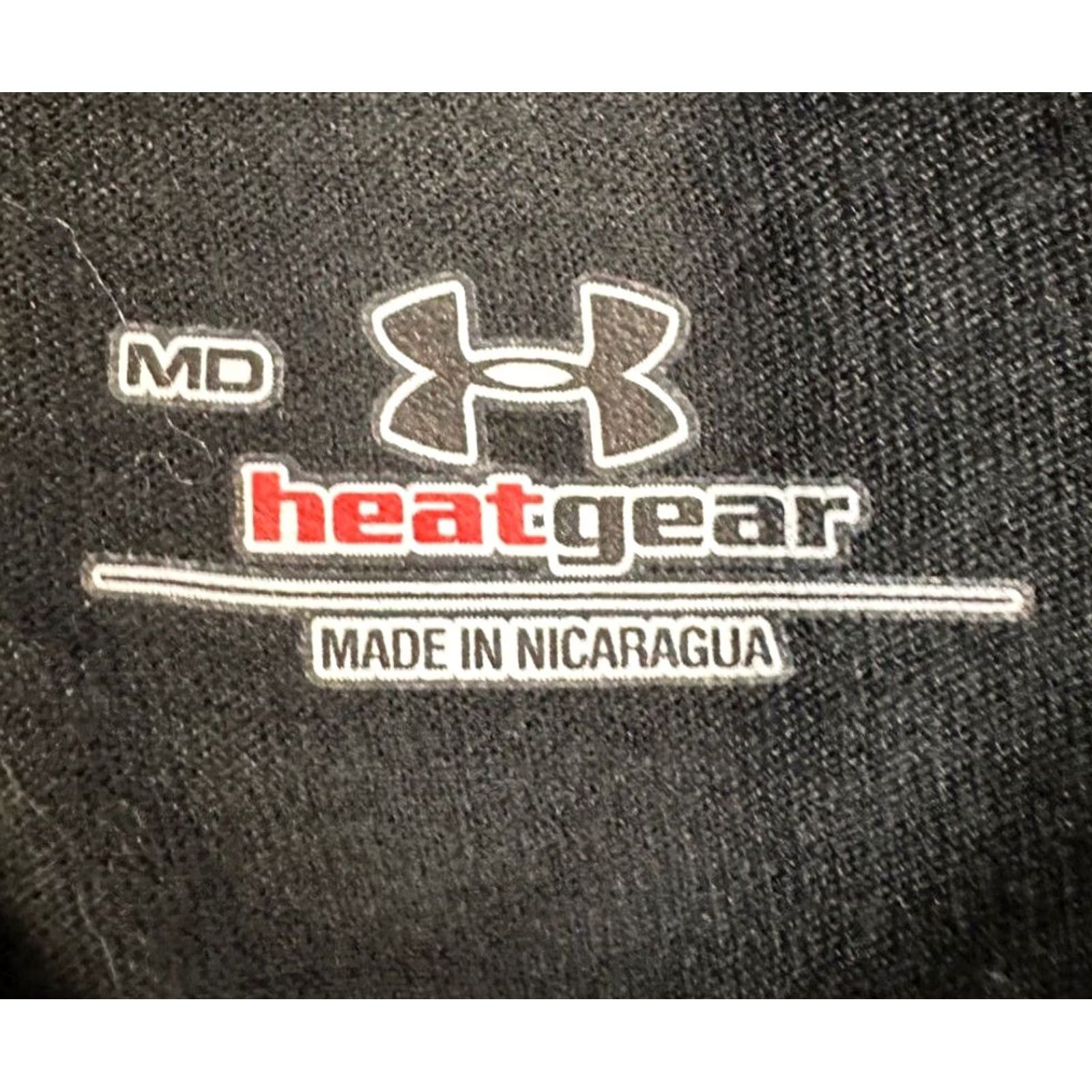 Under Armour Under Armour HeatGear Cyclones Tee Shirt Mens Medium Black Athletic Logo Shirt Size US M / EU 48-50 / 2 - 4 Thumbnail
