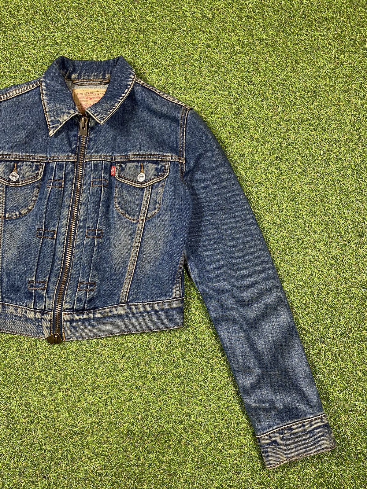 Levi's × Levi's Vintage Clothing × Vintage Vintage Y2K Levi’s zip denim jacket jeans streetwear size M Size M / US 6-8 / IT 42-44 - 2 Thumbnail
