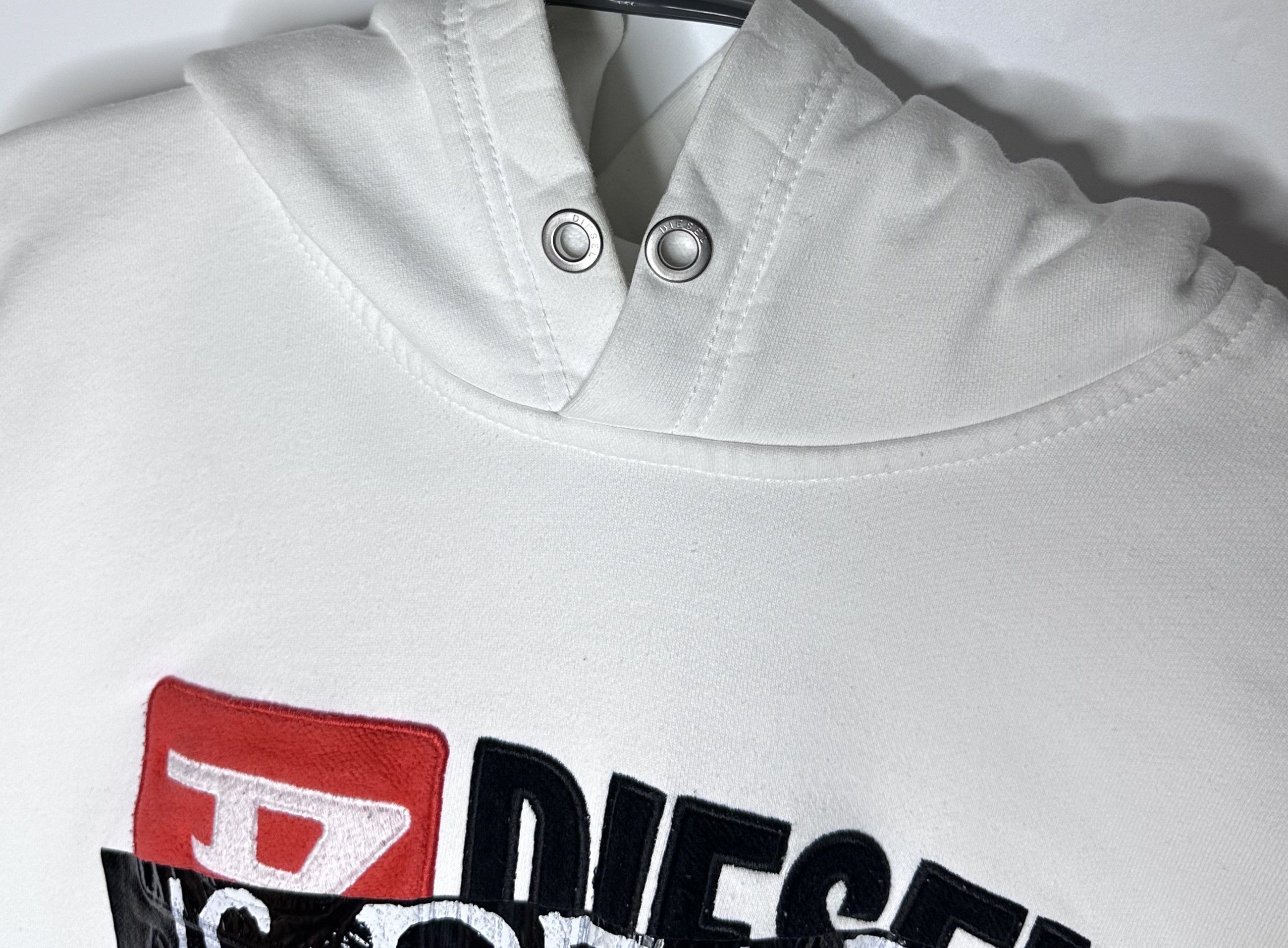 Diesel Diesel Hate Couture Division "Is Dead" Hoodie Mens White Size US L / EU 52-54 / 3 - 5 Thumbnail