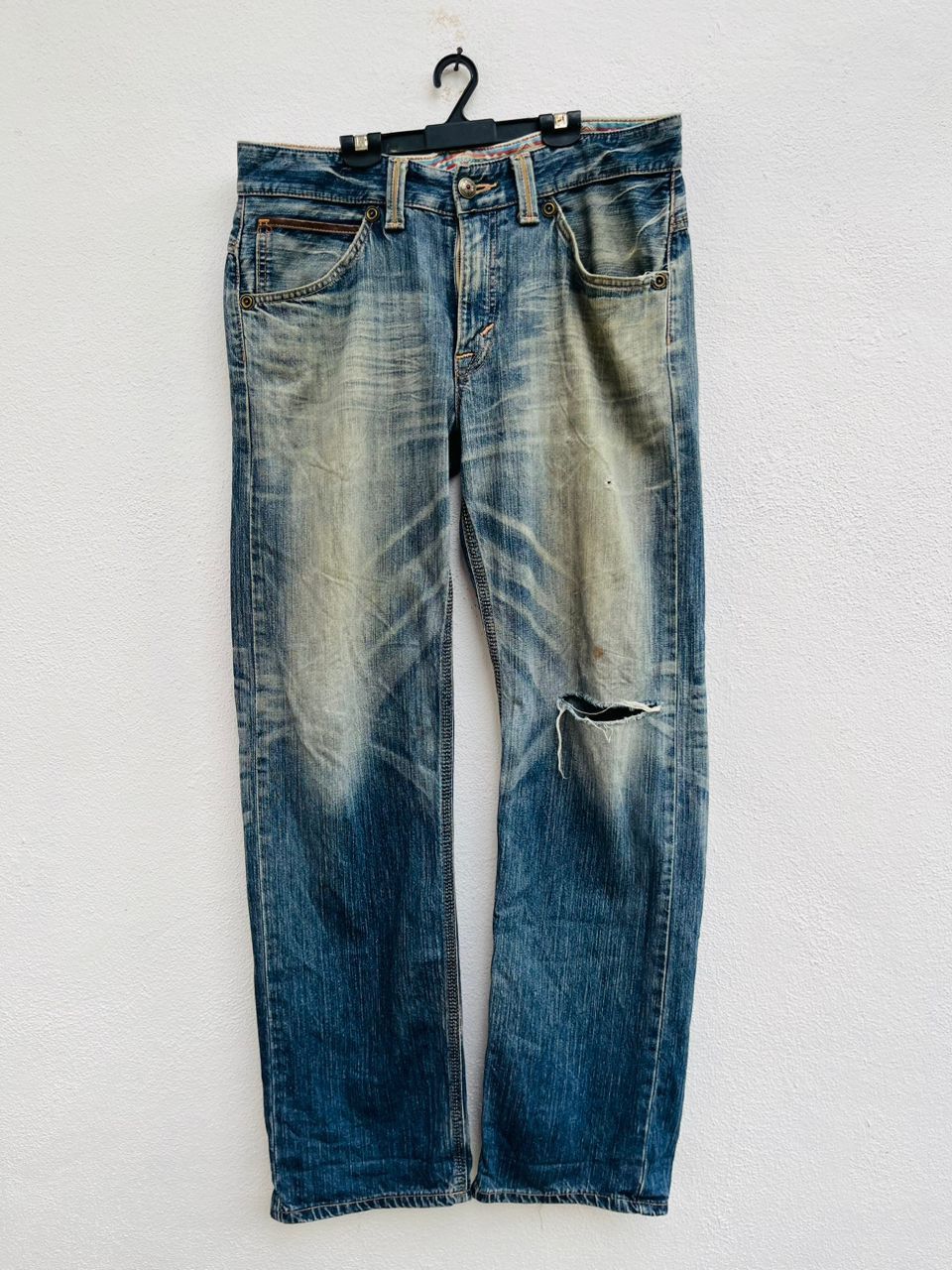 Edwin × Japanese Brand Vintage Edwin Exclusive XV Distressed Japanese Fashion Style Size US 35 - 2 Thumbnail