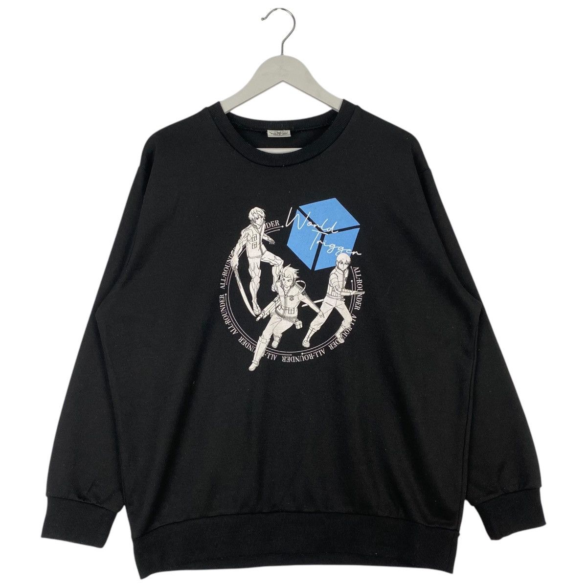 Designer × Vintage Vintage World Trigger Crewneck Sweatshirt Black Size US L / EU 52-54 / 3 - 1 Thumbnail