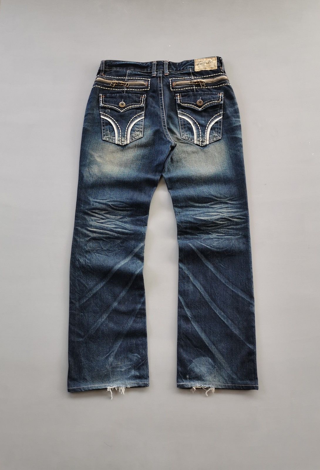 Japanese Brand Lolita Concert Club Denim Jeans Size US 35 - 2 Thumbnail