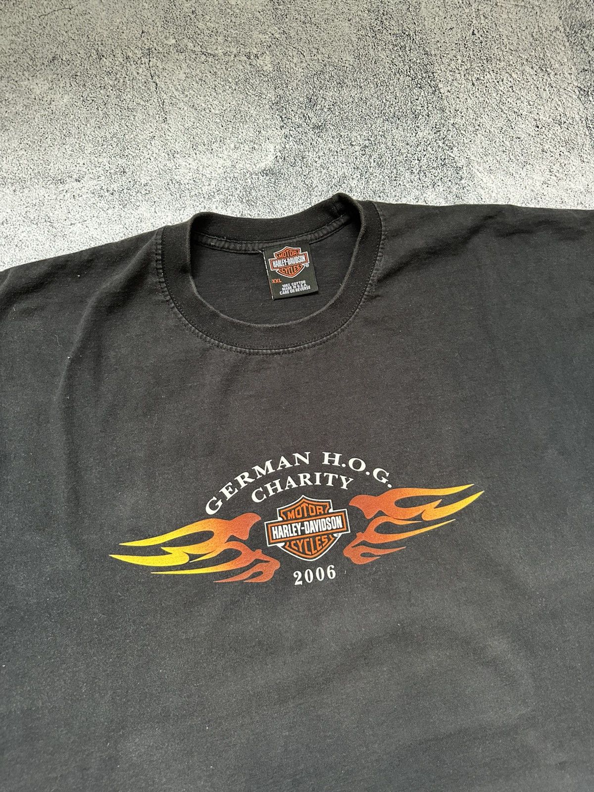 Harley Davidson Made in USA Harley Davidson 2006 T-shirt German Charity Size US XXL / EU 58 / 5 - 8 Thumbnail
