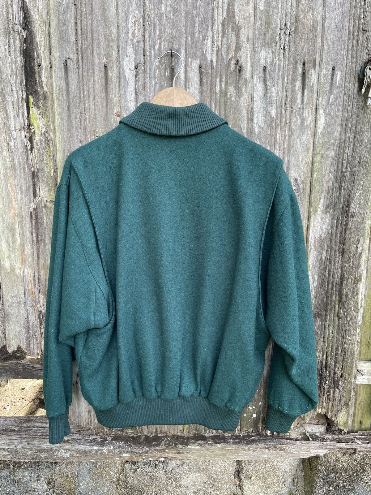 Lacoste Vintage Chemise Lacoste Wool Blend Snap Bomber Cardigan Size US M / EU 48-50 / 2 - 7 Thumbnail