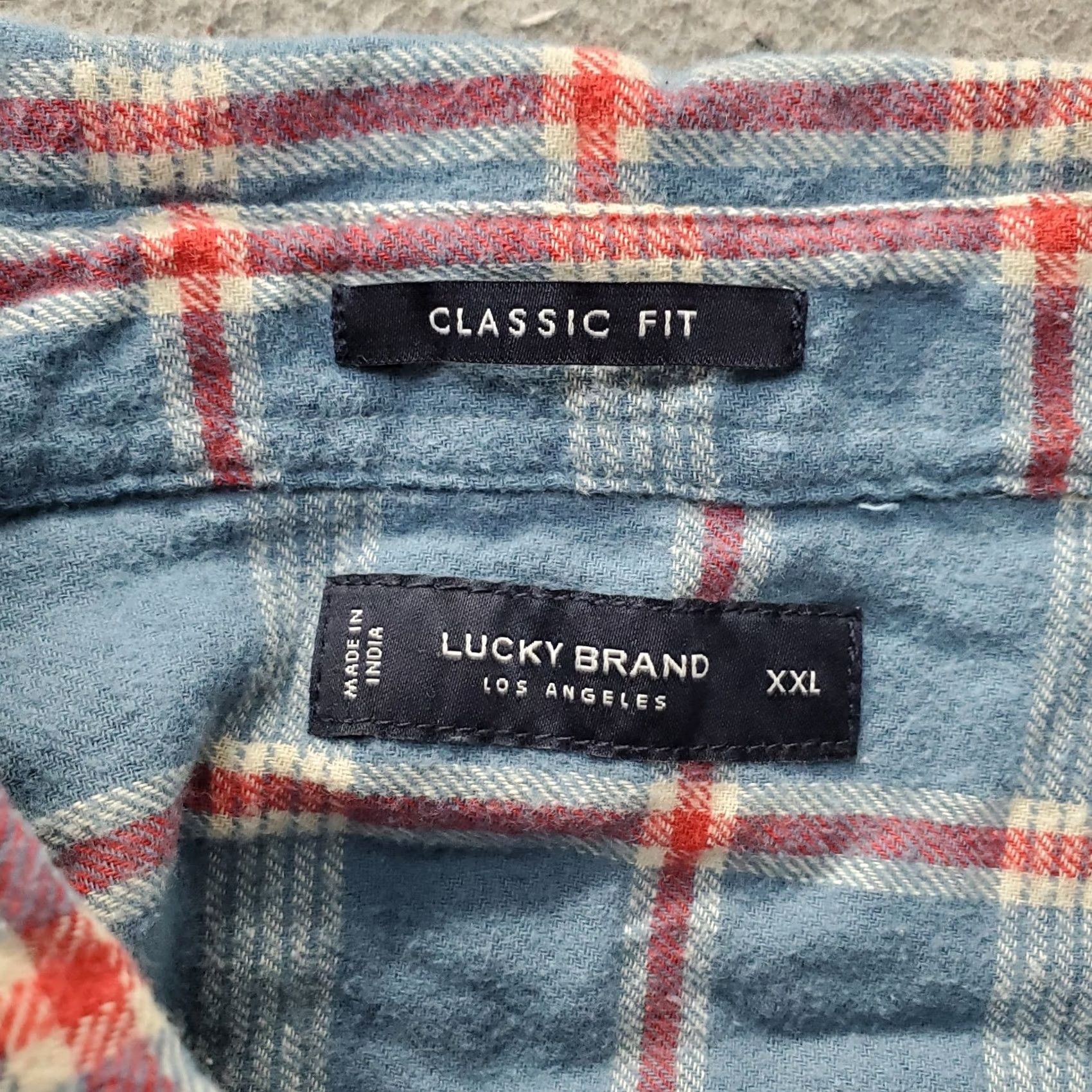 Lucky Brand Lucky Brand Flannel Shirt Mens XXL Multi Plaid Classic Fit Collared Button Up Size US XXL / EU 58 / 5 - 6 Thumbnail