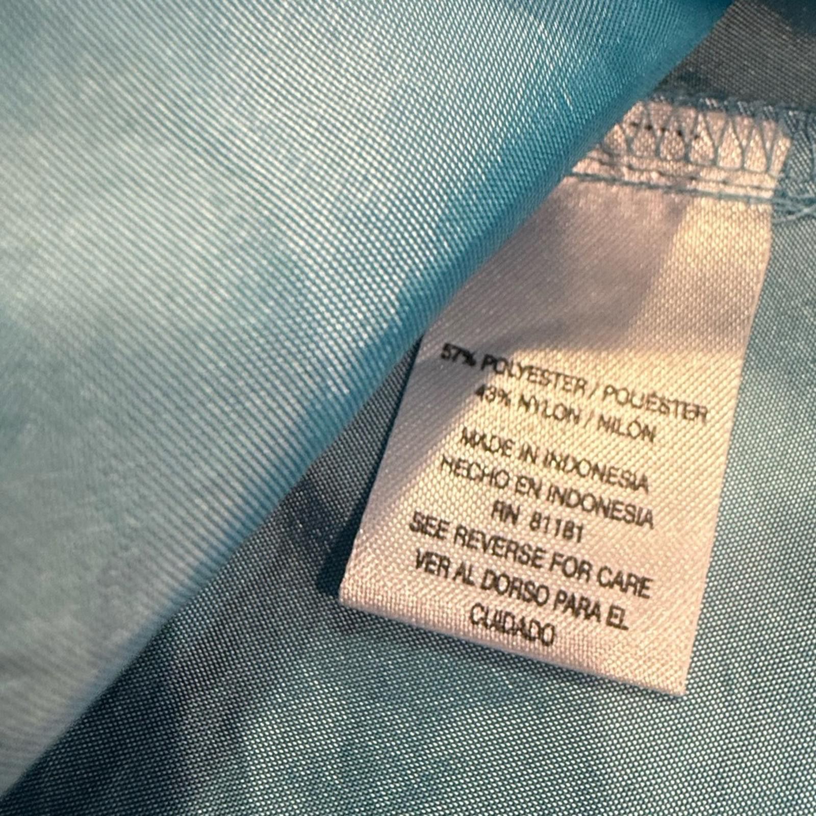 Agora Agora shimmery teal suit jacket/top large gold buttons SZ M Size M / US 6-8 / IT 42-44 - 6 Thumbnail