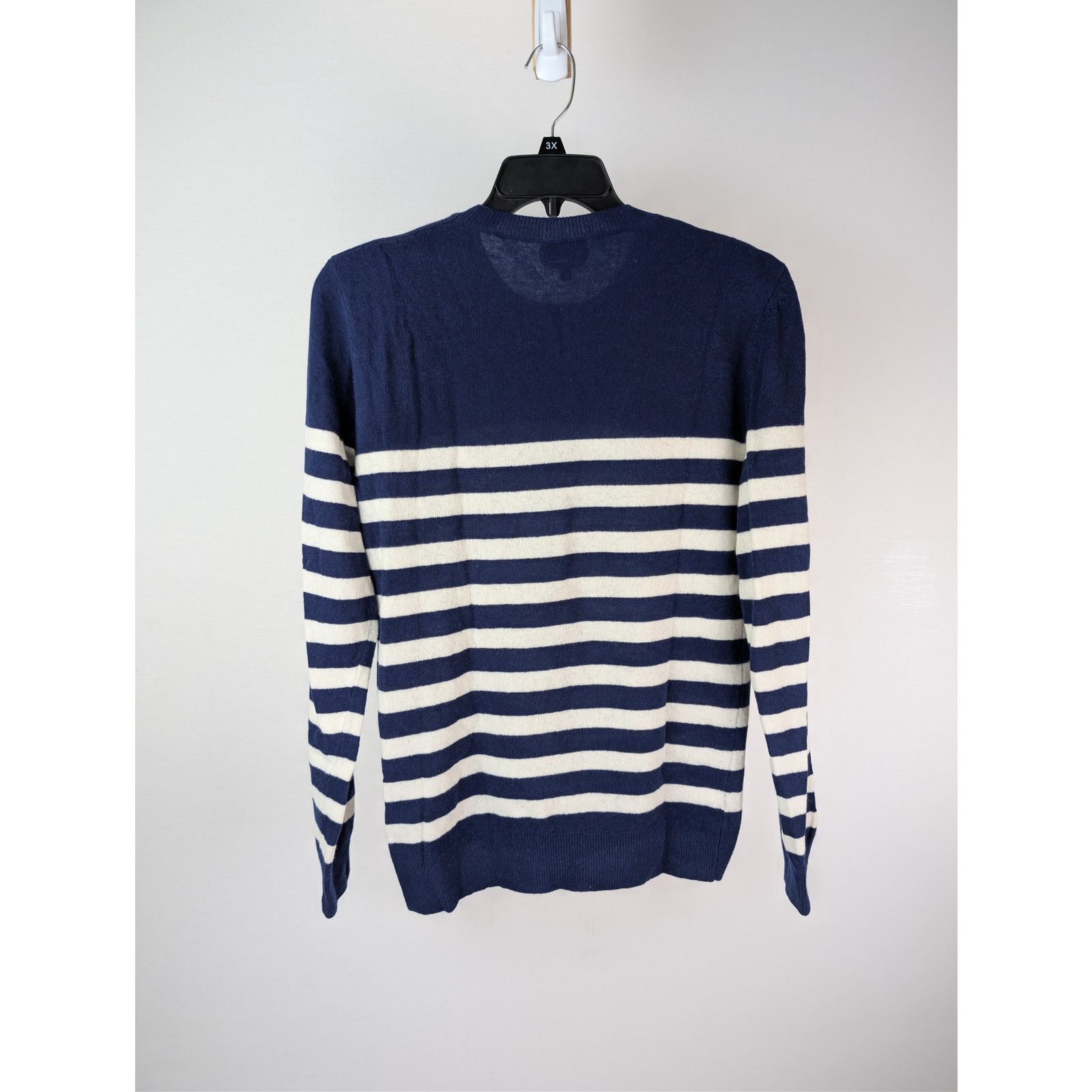 A.P.C. o1rshd1 CC20 Men's Ismael Striped Crew Knit sweater in Navy Size US M / EU 48-50 / 2 - 10 Thumbnail