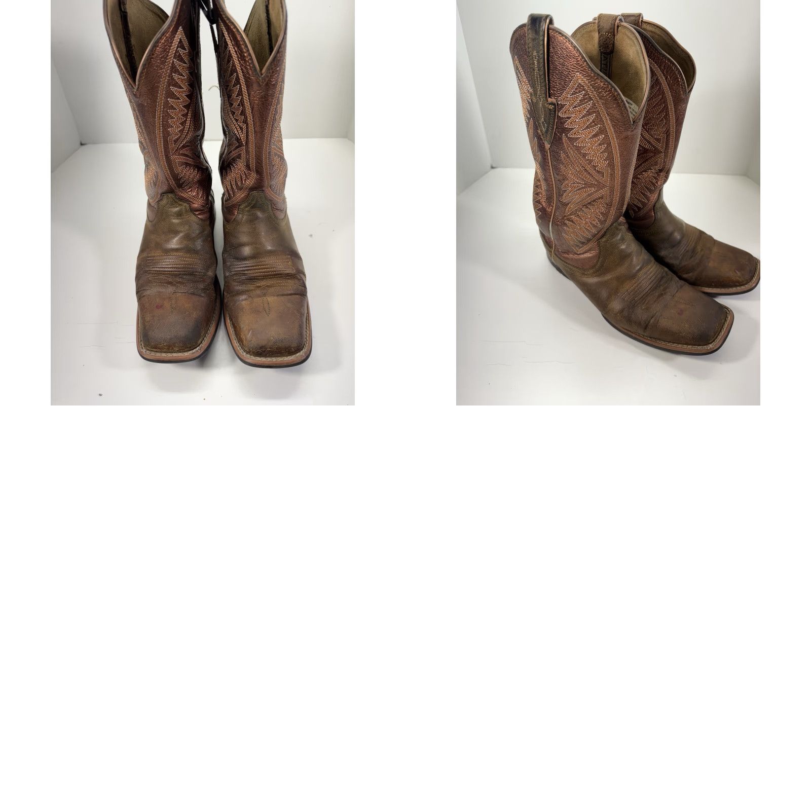 Ariat Ariat Ruidoso Round Up Boot Western Women Size 8.5 B Pearlburnished Chestnut Leather Boots Size US 9 / IT 39 - 11 Thumbnail