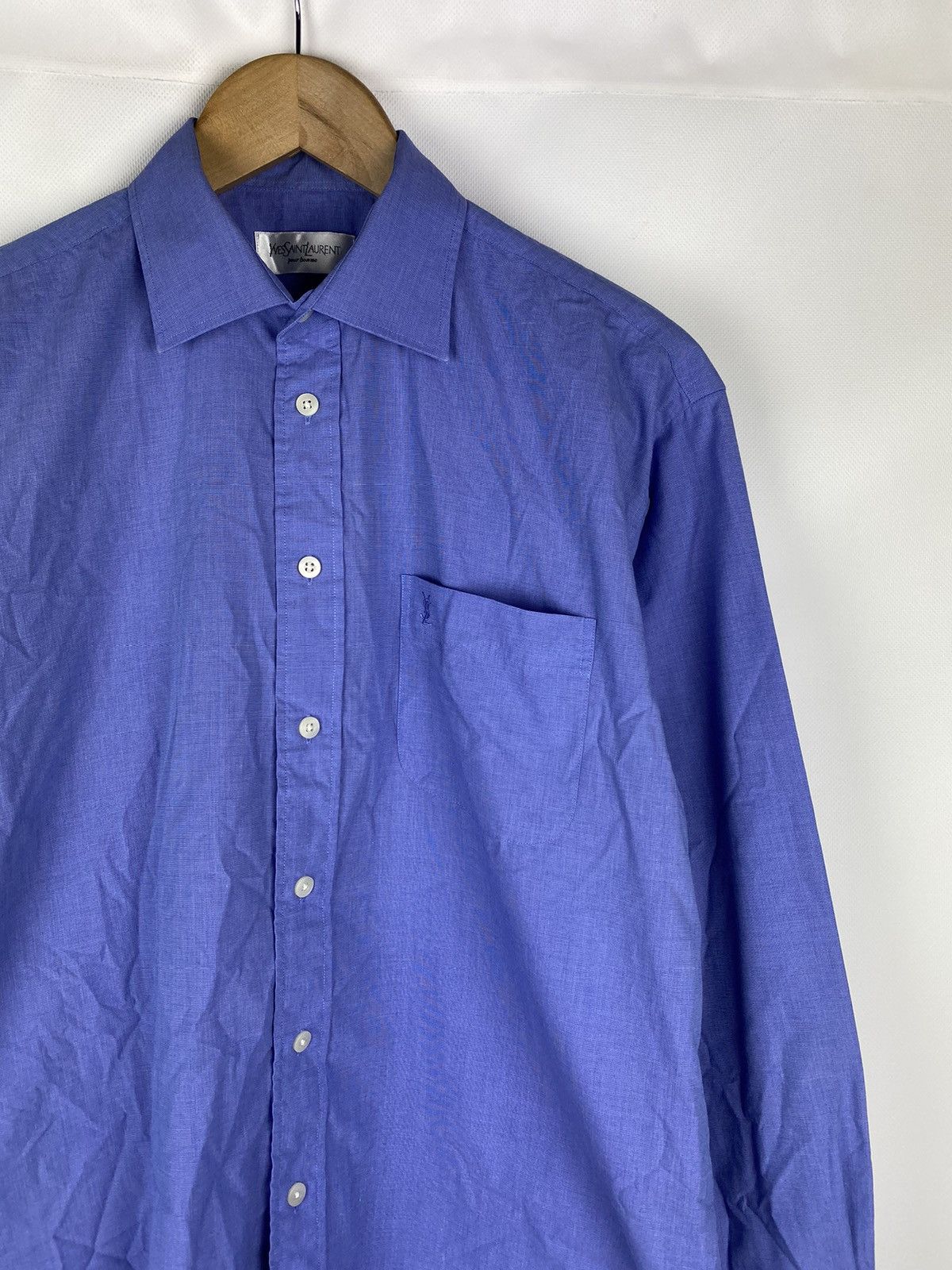 Yves Saint Laurent Yves Saint Lauren YSL men’s long sleeve button up shirt Size US L / EU 52-54 / 3 - 5 Thumbnail