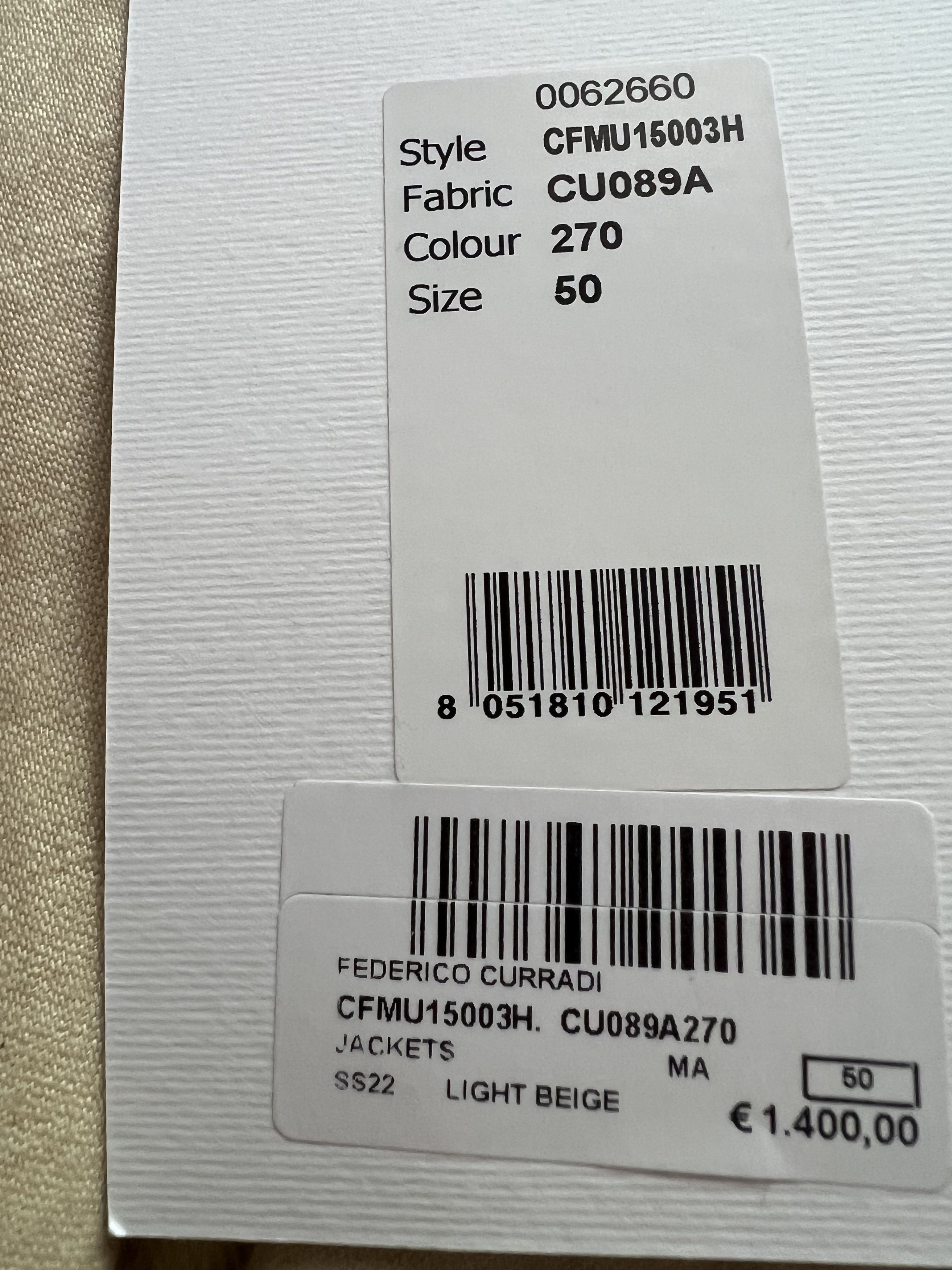 Federico Curradi Degrade Linen Blazer Size US M / EU 48-50 / 2 - 6 Thumbnail