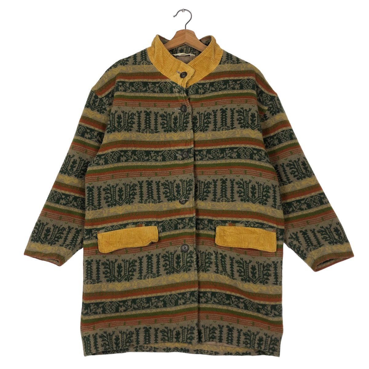 Japanese Brand 🔥Vintage Wool Jacket Simple Life Colour Mix Issey Miyake Size US M / EU 48-50 / 2 - 1 Thumbnail