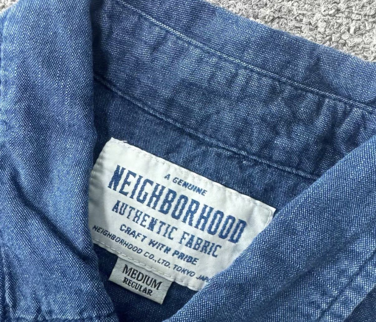 Neighborhood Neighborhood Indigo-Dyed Embroidered Shirt J16 Size US M / EU 48-50 / 2 - 5 Thumbnail