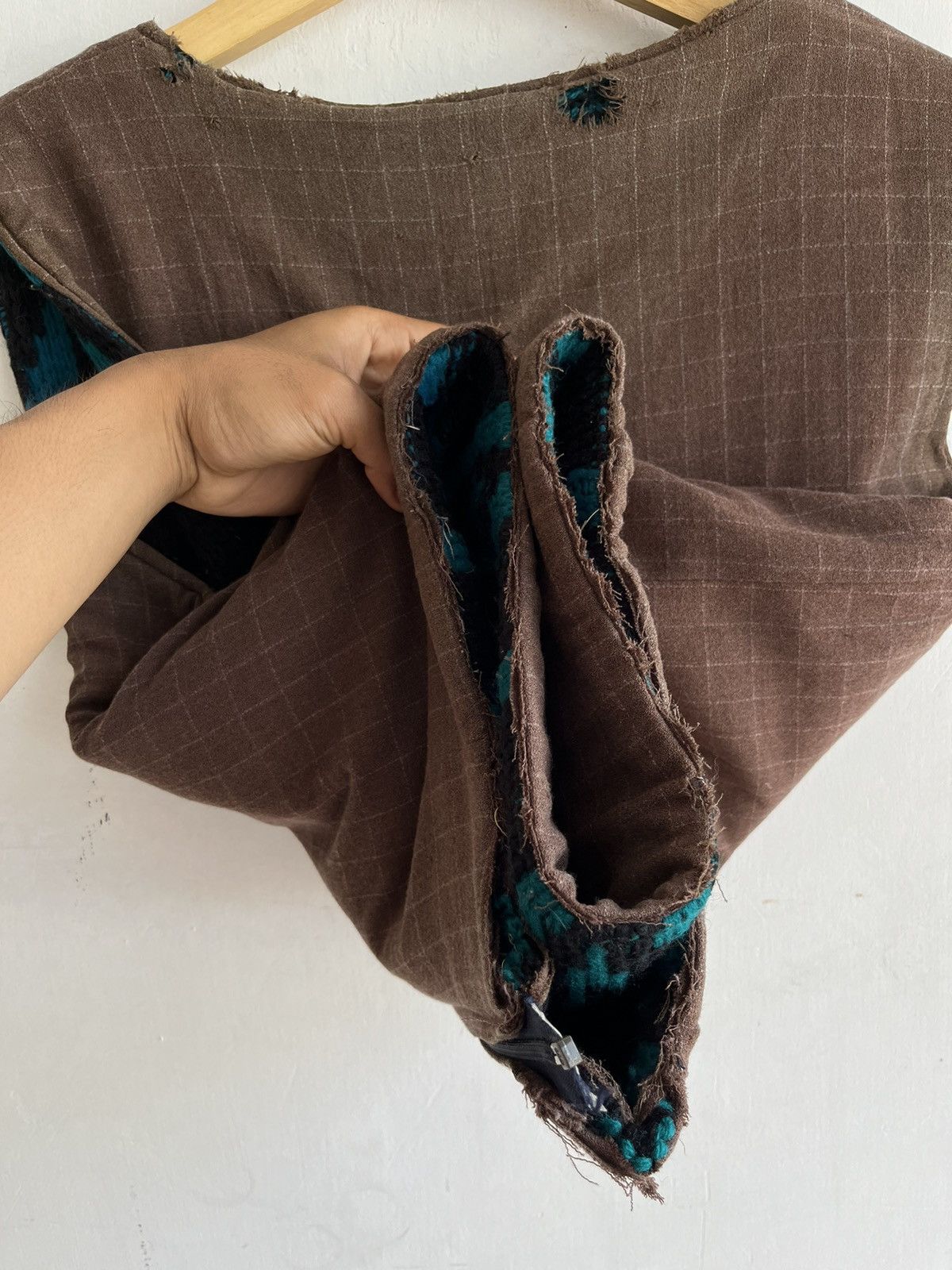 If Six Was Nine 80’s VINTAGE “GRANDMA” KNIT REVERSIBLE VEST Size US L / EU 52-54 / 3 - 10 Thumbnail
