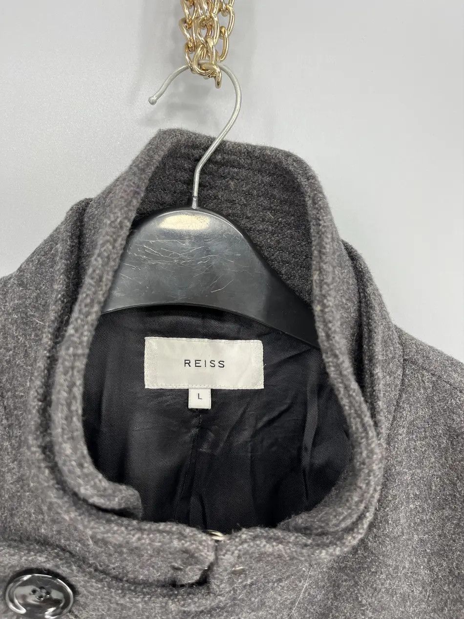 Reiss Reiss gray Wool Blend Double Collar Coat L Size US L / EU 52-54 / 3 - 6 Thumbnail