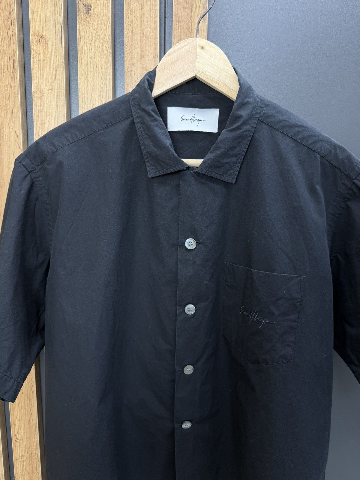 Second/Layer Second/Layer Black Short Sleeve Shirt Size XL Size US XL / EU 56 / 4 - 2 Thumbnail