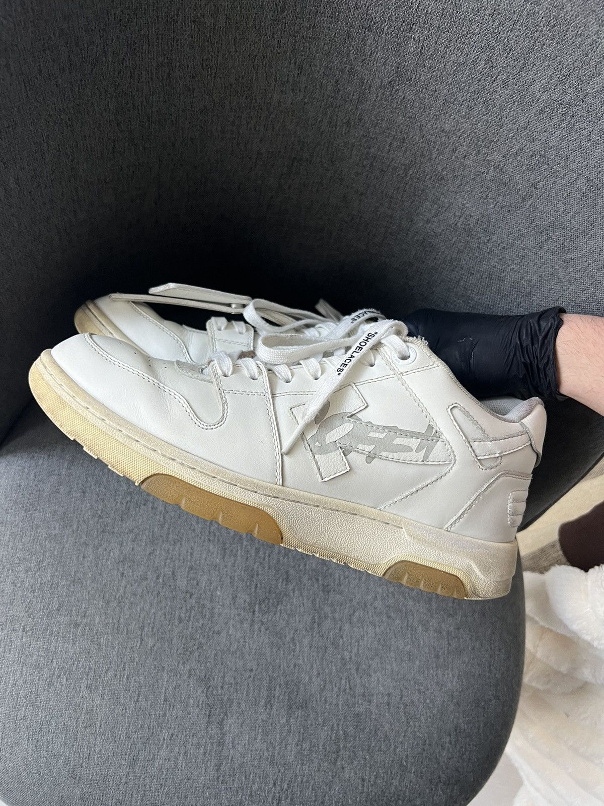 Off-White OFF WHITE Office Sneakers White 42 Size US 9.5 / EU 42-43 - 4 Thumbnail