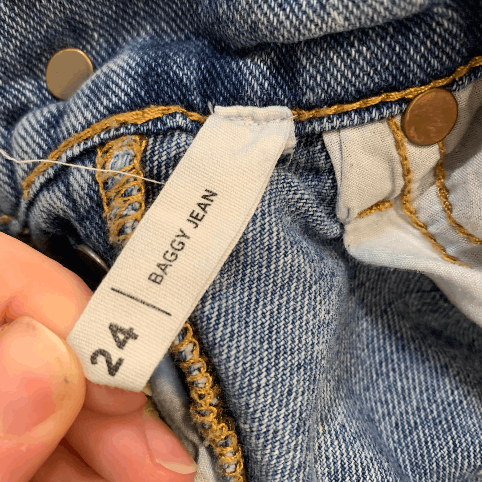 Pacsun Pacsun Super Distressed Baggy Jeans | 24" Size 24" / US 00 / IT 34 - 4 Thumbnail