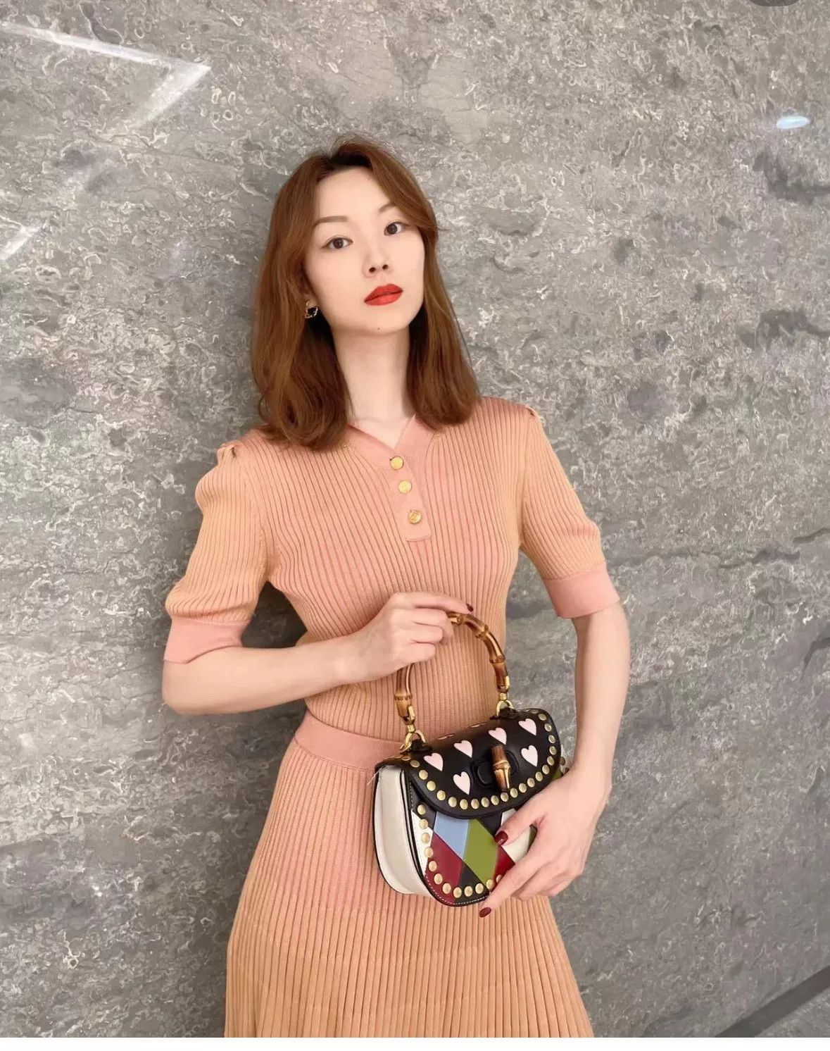 Gucci Gucci Knit Short-Sleeve Pleated Dress Size S / US 4 / IT 40 - 1 Thumbnail