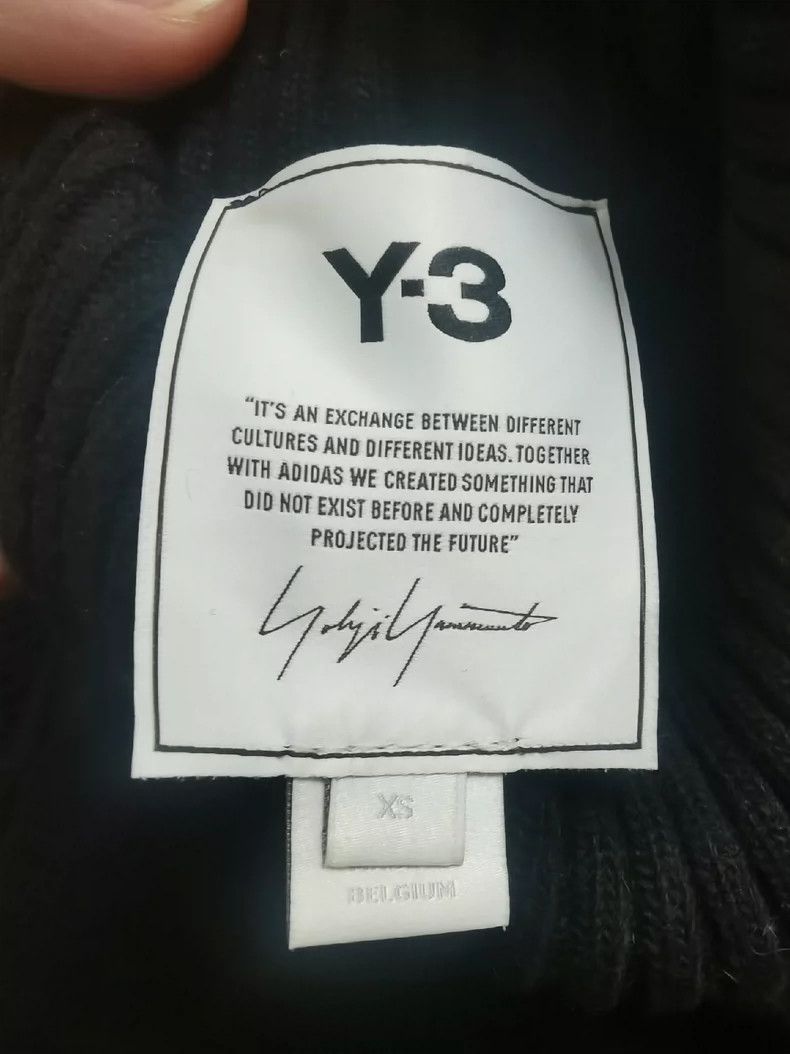 Y-3 Y-3 Black Wool Women's Sweater Size XS / US 0-2 / IT 36-38 - 5 Thumbnail