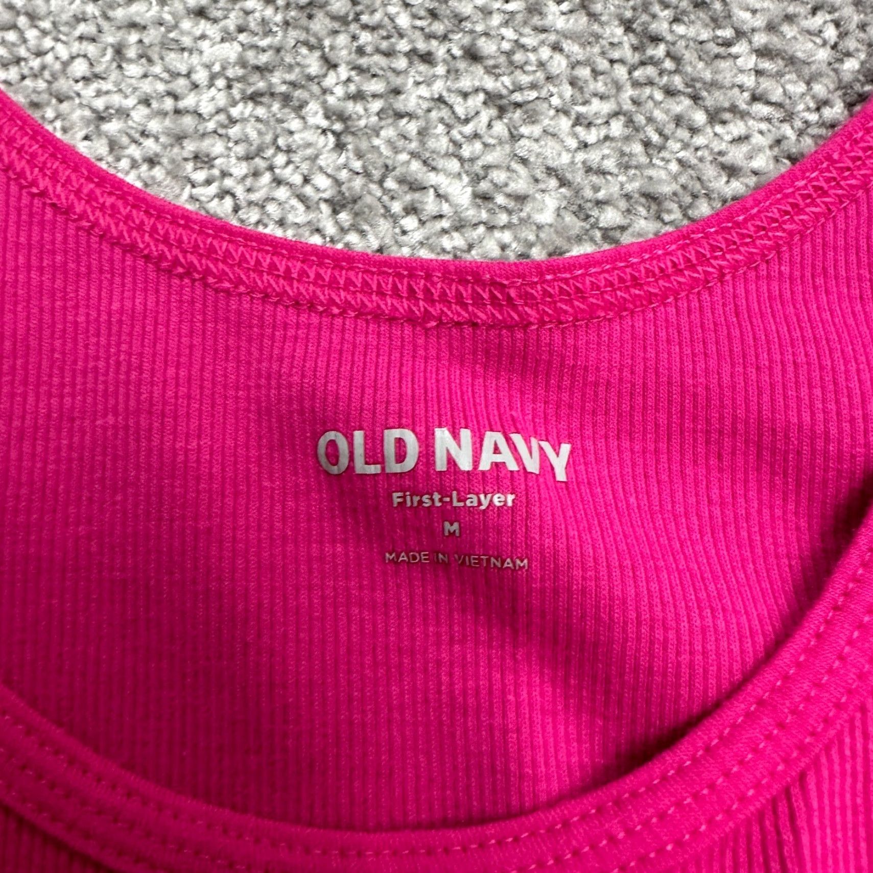 Old Navy Old Navy Tank Top Womens M Pink Solid Scoop Neck Stretch Shirt Sleeveless Size M / US 6-8 / IT 42-44 - 5 Thumbnail